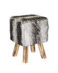 Ava Foot Stool Brown - From Where -