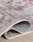 Ava Vintage Persian Spill Proof Washable Rug - From Where Finds -