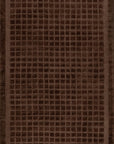 Fritz Checked Wool Rug | Brown