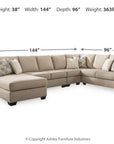 Baceno 4 - Piece Sectional with Chaise - From Where -
