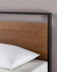 Bamboo and Metal Platform Bed Frame - From Where -
