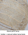 Bamboo Basket Pendant Light Rattan Cage - From Where -
