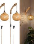 Bamboo Wall Sconces (Set of 2) - From Where -