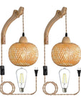 Bamboo Wall Sconces (Set of 2) - From Where -