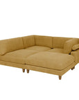 Barbarette 4 - Piece Corduroy Sectional - From Where -