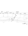 Barbarette 4 - Piece Corduroy Sectional - From Where -