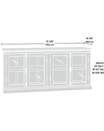 Barrister Lane TV Credenza with Doors White Plank - From Where -
