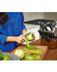 Calphalon Precision Cutlery Self Sharpening Knife Block Set with SharpIN™ Technology, 15 Piece