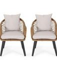 Becky Indoor Wicker Club Chairs (Set of 2) - From Where -