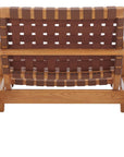 Bellona Leather Woven Accent Chair - From Where Finds -