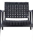 Bellona Leather Woven Accent Chair - From Where Finds -