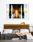 Beneath Manhattan Beach Pier Canvas Art - From Where -