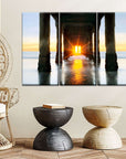 Beneath Manhattan Beach Pier Canvas Art - From Where -