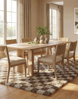 Bettie Retro Checkered Shag Rug - From Where Finds -