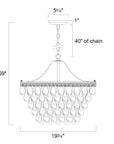 Beverly 6 - Light Dimmable Tiered Chandelier - From Where -