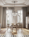 Beverly 6 - Light Dimmable Tiered Chandelier - From Where -
