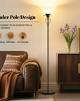 70in Black Floor Lamp