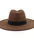 Big Wide Brim Fedora Hat - From Where -