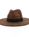 Big Wide Brim Fedora Hat - From Where -