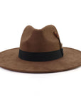 Big Wide Brim Fedora Hat - From Where -