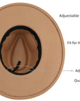 Big Wide Brim Women Fedora Hat - From Where -