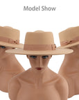Big Wide Brim Women Fedora Hat - From Where -