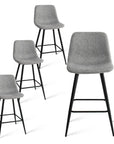 Bingo 26" Counter Height Stool (Set of 4) - From Where -