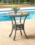 Bistro Dining Table with Glass Top - From Where -