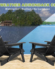 Black Folding Adirondack Set of 2 - From Where -