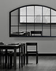 Black Grid Wide Window Pane Mirror - From Where Finds -
