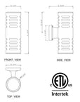Black Outdoor Armed Sconce - From Where -