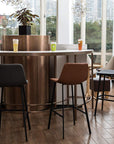 Black Wrought Iron Bar Stool - From Where -