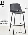 Black Wrought Iron Bar Stool - From Where -