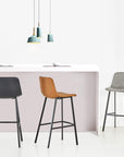 Black Wrought Iron Bar Stool - From Where -
