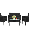 Tappio 4-Piece Wicker Conversation Set