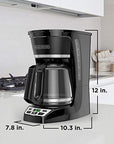 BLACK+DECKER 12 - Cup* Programmable Coffeemaker, Black, CM1070B - 3 - From Where -