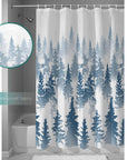 Blue Forest Shower Curtain Set - From Where -