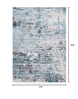 Blue Low - Pile Area Rug - From Where -