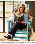 Blue Rocking Adirondack Chair - From Where -