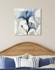 Blue Xray Floral Frameless Graphic Wall Art - From Where -