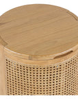 Bocana Storage Oak Side Table - From Where -