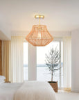 Bohemian Woven Rattan Lampshade - From Where -