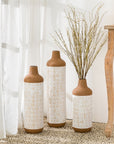 Boho Farmhouse Decorative Vases (Set of 3) - From Where -