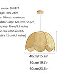 Boho Rattan Art Hanging Chandelier - From Where -
