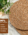 Boho Rattan Placemats (Set of 4) - From Where -