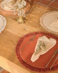 Boho Round Placemats Set of 6 - From Where -