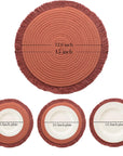 Boho Round Placemats Set of 6 - From Where -