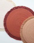 Boho Round Placemats Set of 6 - From Where -