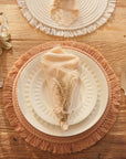 Boho Round Placemats Set of 6 - From Where -