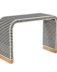 Bone Inlay Waterfall Console Table - From Where -
